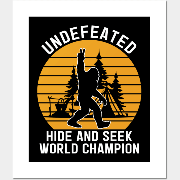 Bigfoot Hide and Seek World Champion Wall Art by banayan